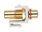 Hyperline Вставка формата Keystone Jack с проходным адаптером RCA (красный), Hex. type, gold plated, ROHS, белая - 50