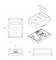 Hyperline Розетка компьютерная RJ-45(8P8C), категория 5e, одинарная, внешняя, Dual IDC - 25