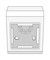 DKC / ДКС In-liner Classic PDM Коробка монтажная для ЭУИ, 2М, пластик, цвет белый, Mosaic 45 - 25