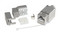 Hyperline Вставка Keystone Jack RJ-45(8P8C), категория 6A, экранированная, 110 IDC, заделка с помощью NE-TOOL, белая - 127