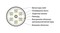 Hyperline Кабель витая пара U/UTP, категория 5, 25 пар (4 пары (24 AWG)х6 +1 пара (24 AWG)), 1 пара в LSZH оболочке, одножильный (solid), LSZH нг(А)-HF, –20°C – +60°C, серый - 26