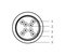Belden (500 м) Кабель витая пара, экранированная SF/UTP, категория 5e, 4 пары (24 AWG), одножильный (solid), экран - фольга + медная оплетка, LSZH IEC 60332-1, -30°С - + 60°С, серый - 26