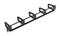 Hyperline Кабельный организатор с пластиковыми кольцами 55x44 мм, 19", 1U - 28