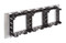 DKC / ДКС Рамка-суппорт серебристый металлик для In-liner Front, 6 модулей, Avanti - 83
