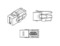 Hyperline Вставка формата Keystone Jack с проходным адаптером HDMI (Type A), 90 градусов, ROHS, белая - 57