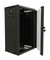 Hyperline Шкаф настенный 10'', 9U, 499,5х390х300, уст. размер 254 мм, со стеклянной дверью, открывающиеся стенки, возможность установки вентилятора, цвет черный (RAL 9004) (собранный) - 60