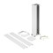 LEGRAND Универсальная мини-колонна алюминиевая с крышкой из алюминия 2 секции, высота 0.68 м, цвет белый - 30
