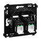 DKC / ДКС Розетка RJ-45 в стену, кат.6 двойная, "Черный квадрат", Avanti - 119