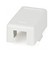 Hyperline Корпус настенной розетки для установки 1-ой вставки типа Keystone Jack, белый - 61