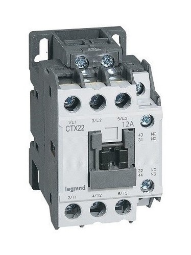 LEGRAND Контактор 3P 12A 1 Н.О. + 1 Н.З. 24V