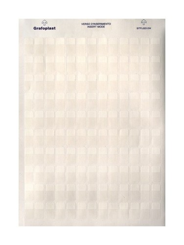 DKC / ДКС Табличка самоламинирующаяся 44х20мм, поле для надписи 20х12мм, 480шт (10 листов А4), полиэстер,-40°C + 150°C, желтая