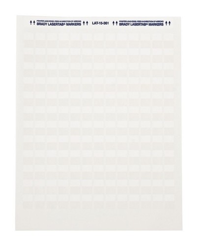 BRADY Этикетки, белый полиэстер, 25.40 мм х 80.44 мм (21 этикетка/лист, 48 листов), LAT-19-361-1