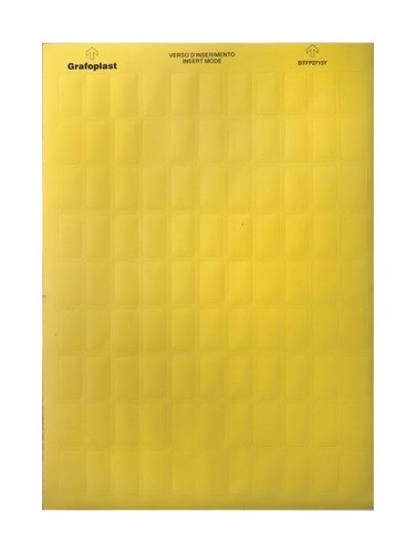 DKC / ДКС Табличка маркировочная 9х15мм, 2420шт (10 листов А4), полиэстер, -40°C + 150°C, желтая