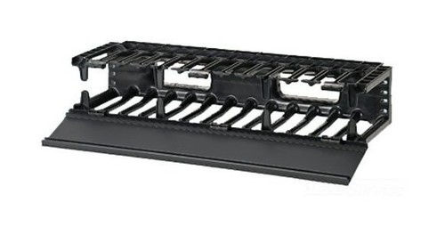 PANDUIT Горизонтальный кабельный организатор с крышкой, 19", 2U, 88 x 482 x 157 мм