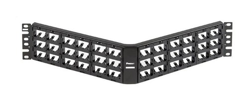 PANDUIT Угловая модульная патч-панель Mini-Com® 19", 72 порта, 2U с маркерами