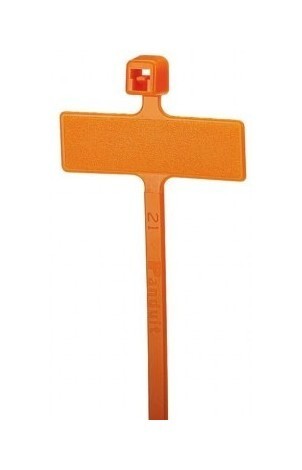PANDUIT Кабельная стяжка Pan-Ty® неразъемная миниатюрная, 2.5 х 99 мм (ШхД), с площадкой для маркера 6.6 x 24.1 мм, нейлон 6.6, цвет оранжевый (1000 шт.)