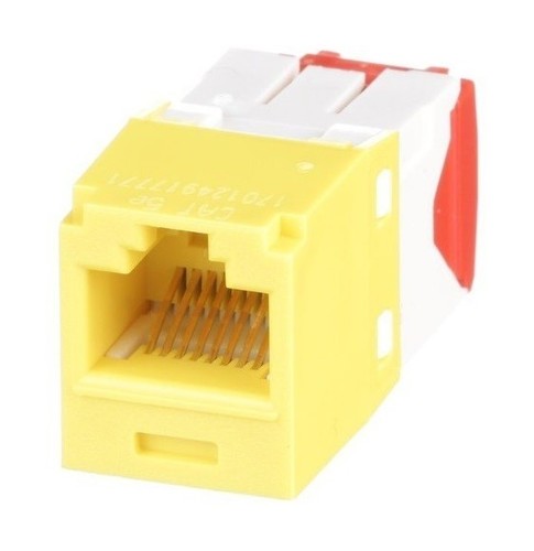 PANDUIT Модуль Mini-Com® RJ45 TX5e, UTP Т568A/B Enhanced (желтый)