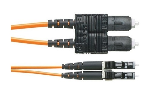 PANDUIT Волоконно-оптический патч-корд LC-SC, многомодовый 62.5/125 (OM1), duplex, 1.6 мм, LSZH, 1 м