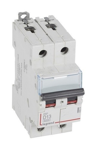 LEGRAND Автоматический выключатель, серия DX3, D13A, 10кА, 2-полюсный