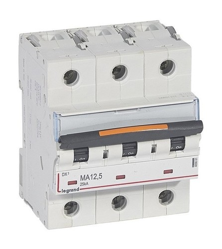 LEGRAND Автоматический выключатель, серия DX3, MA12.5A, 25кА, 3-полюсный