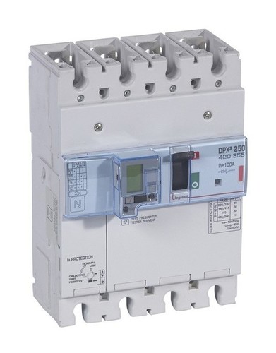 LEGRAND Автоматический выключатель с электронным расцепителем и дифференциальной защитой, серия DPX3 250, 100A, 36kA, 4-полюсный