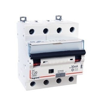 LEGRAND Дифференциальный автоматический выключатель, серия DX3, 20A, 30mA, 4-полюсный, тип AC