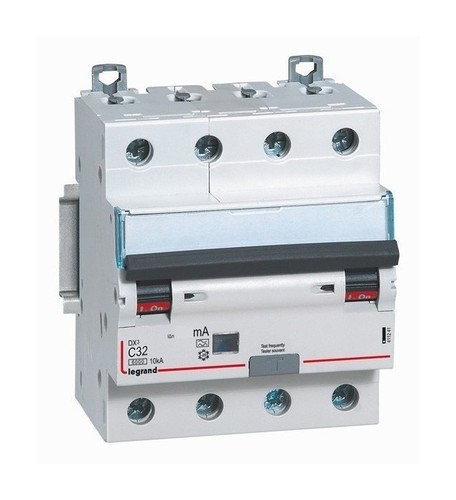 LEGRAND Дифференциальный автоматический выключатель, серия DX3, 32A, 300mA, 4-полюсный, тип AC
