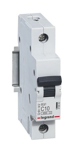 LEGRAND Автоматический выключатель, серия RX3, С10A, 4.5kA, 1-полюсный