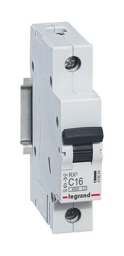 LEGRAND Автоматический выключатель, серия RX3, С16A, 4.5kA, 1-полюсный