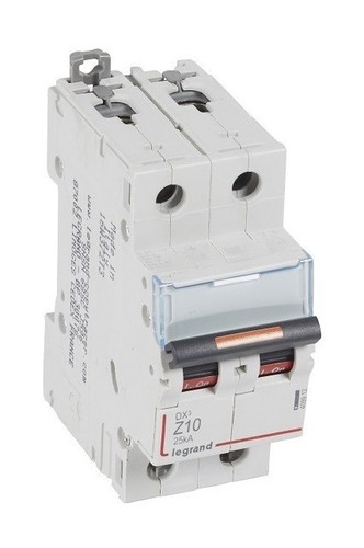 LEGRAND Автоматический выключатель, серия DX3, Z10A, 25кА, 2-полюсный