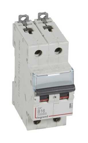 LEGRAND Автоматический выключатель, серия DX3, B16A, 16kA, 2-полюсный