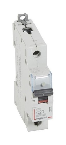 LEGRAND Автоматический выключатель, серия DX3, С20A, 10kA, 1-полюсный