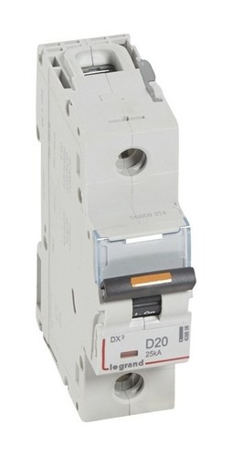 LEGRAND Автоматический выключатель, серия DX3, D20A, 25кА, 1-полюсный
