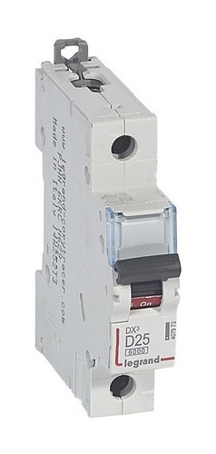 LEGRAND Автоматический выключатель, серия DX3, D25A, 10кА, 1-полюсный