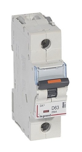 LEGRAND Автоматический выключатель, серия DX3, D63A, 25кА, 1-полюсный
