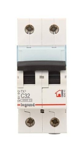 LEGRAND (604823) Автоматический выключатель, серия TX3, С32A, 2-полюсный