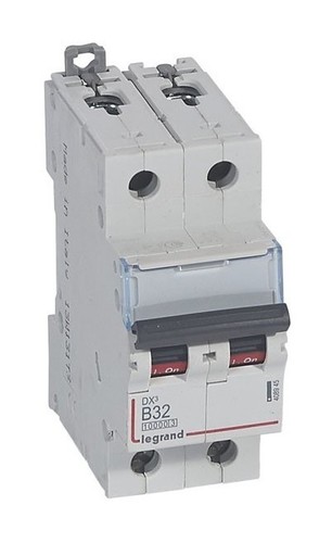 LEGRAND Автоматический выключатель, серия DX3, B32A, 16kA, 2-полюсный