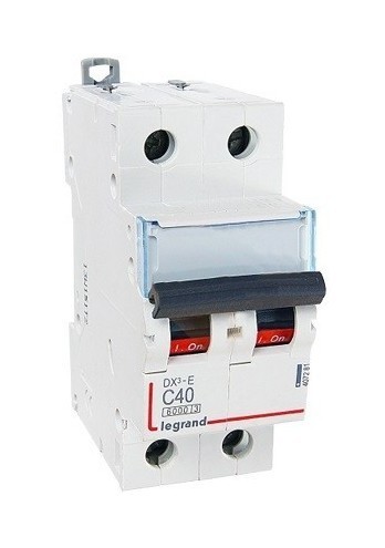 LEGRAND Автоматический выключатель, серия DX3-E, С40A, 6kA, 2-полюсный