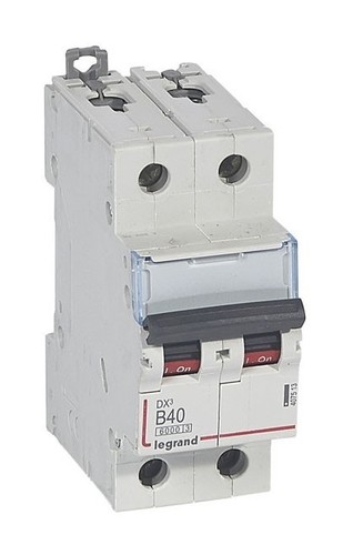 LEGRAND Автоматический выключатель, серия DX3, B40A, 10кА, 2-полюсный