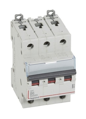LEGRAND Автоматический выключатель, серия DX3, B6A, 16kA, 3-полюсный