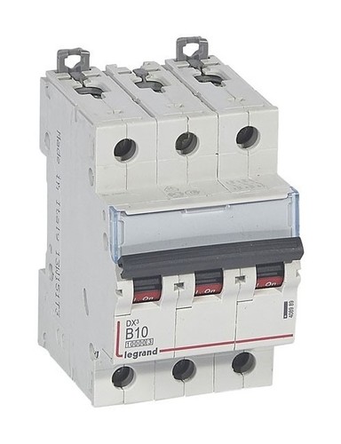 LEGRAND Автоматический выключатель, серия DX3, B10A, 16kA, 3-полюсный