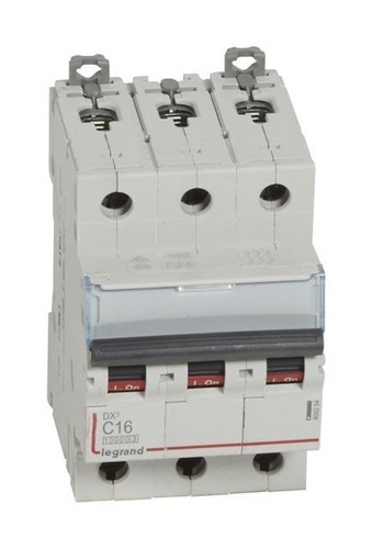 LEGRAND Автоматический выключатель, серия DX3, С16A, 25кА, 3-полюсный