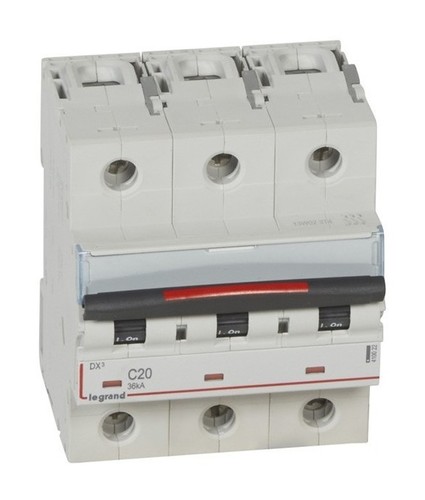 LEGRAND Автоматический выключатель, серия DX3, C20A, 36кА, 3-полюсный