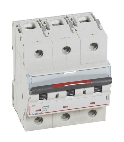 LEGRAND Автоматический выключатель, серия DX3, C25A, 36кА, 3-полюсный