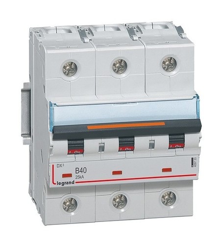 LEGRAND Автоматический выключатель, серия DX3, B40A, 25кА, 3-полюсный