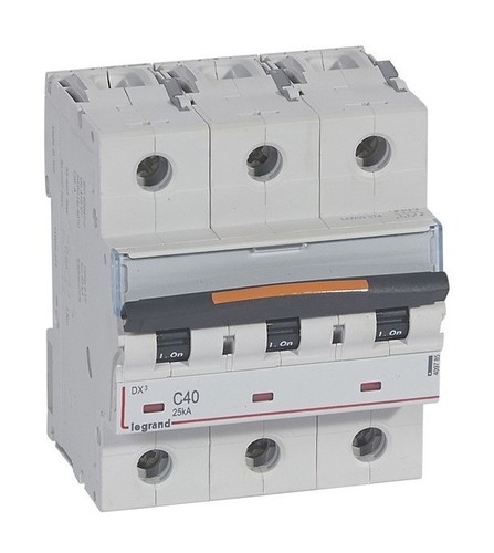 LEGRAND Автоматический выключатель, серия DX3, C40A, 25кА, 3-полюсный