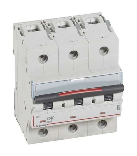 LEGRAND Автоматический выключатель, серия DX3, C40A, 36кА, 3-полюсный
