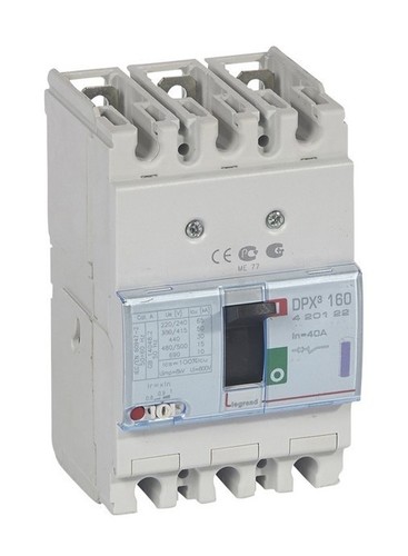 LEGRAND Автоматический выключатель с термомагнитным расцепителем, серия DPX3 160, 40A, 50kA, 3-полюсный