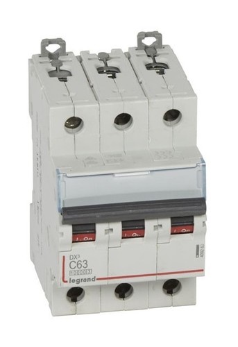 LEGRAND Автоматический выключатель, серия DX3, С63A, 12,5кА, 3-полюсный