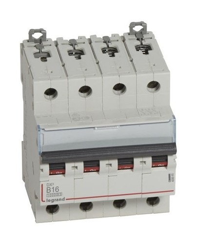 LEGRAND Автоматический выключатель, серия DX3, B16A, 16kA, 4-полюсный